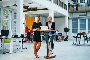 FitSeat Workstation im Einsatz