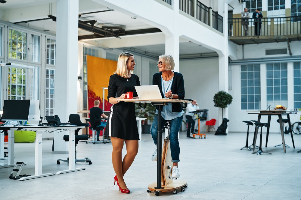 FitSeat Workstation im Einsatz